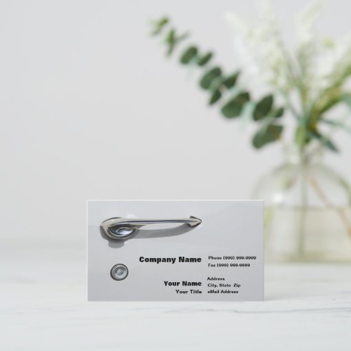 Car Door Handle Business Card Zazzle