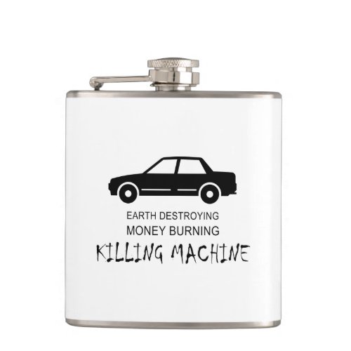 Car Earth Destroying Money Burning Killing Machine Flask