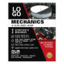 Car Engine, Auto Mechanic & Repairs Advertising Flyer