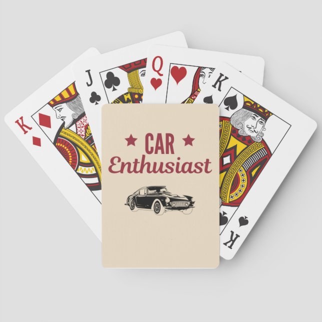 Car Enthusiast Poker Cards (Back)