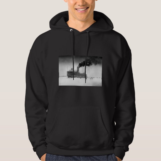Car Ferry Ann Arbor #5 off Marine City, Michigan P Hoodie (Front)