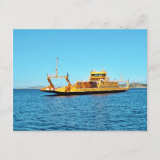 Car Ferry Ship Postcard