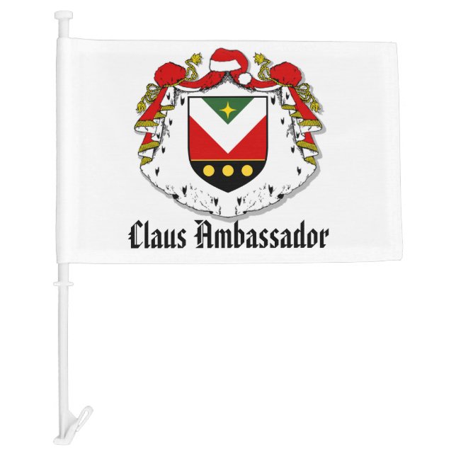 Car Flag - Claus Ambassador Shield (Front)