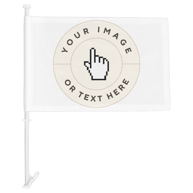 Car Flag - Custom (add image/text) (Front)