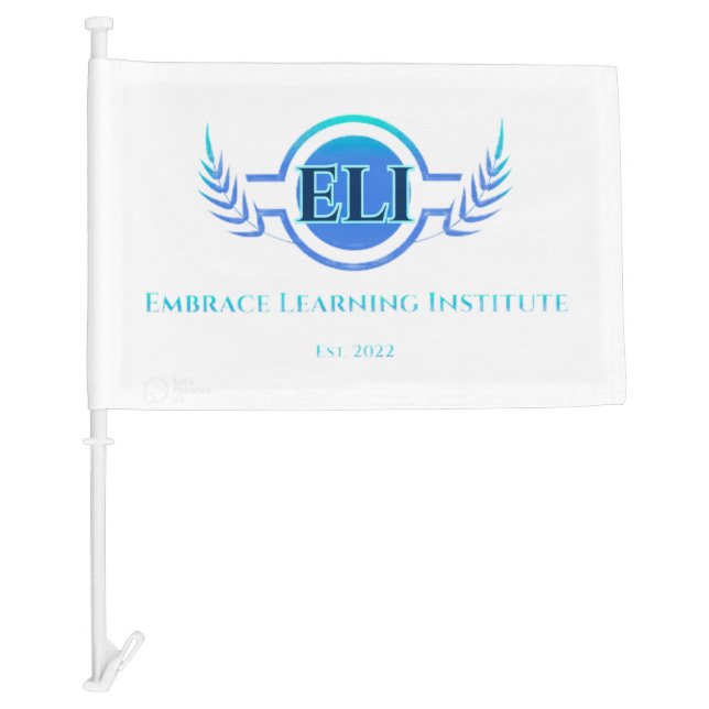 Car Flag – Embrace Learning Institute Logo (Front)