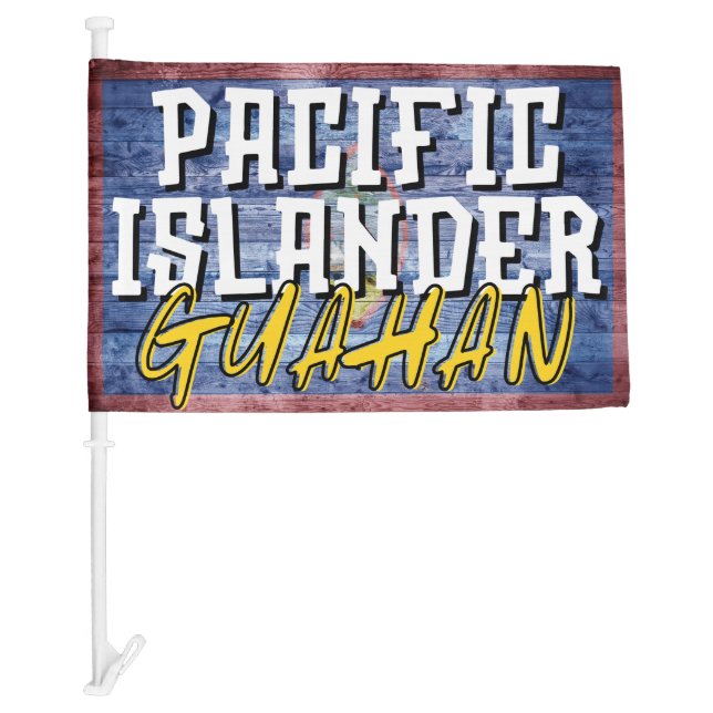 Car Flag Guam Guahan Chamorro Pacific Islander (Front)
