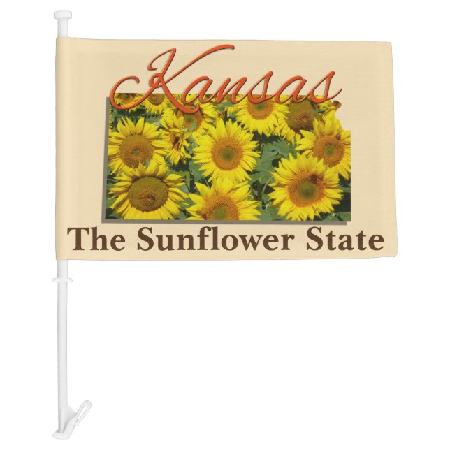 Car Flag - KANSAS (Front)