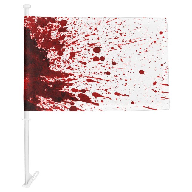 Car Flags Blood Splatter Vampire Gothic Horror (Front)