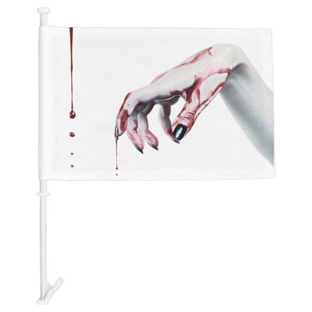 Car Flags zombie blood drip vampire Gothic (Front)