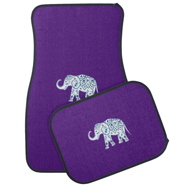 Car Floor Mat / India Elephant (Set)