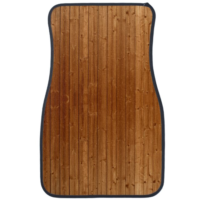 Car floor mat set. Wood flooring, (Front)