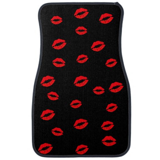 Car Floor Mats Red Kisses Lips Zazzle