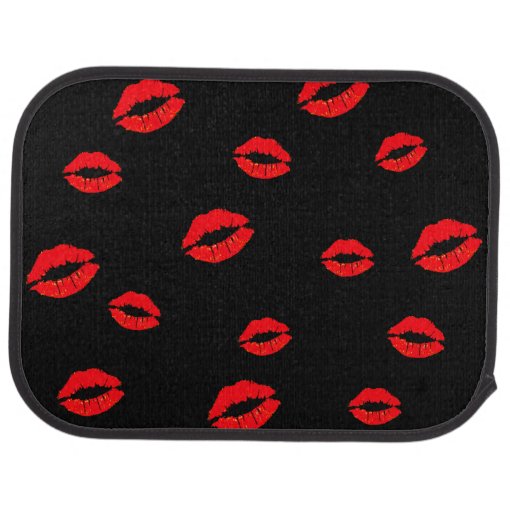 Car Floor Mats Red Kisses Lips Zazzle