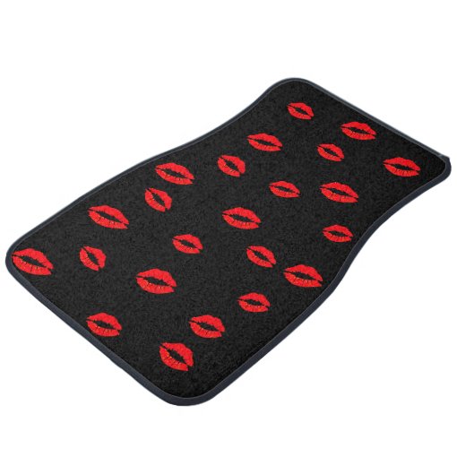 Car Floor Mats Red Kisses Lips Zazzle