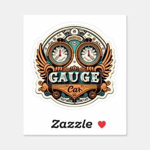 car gauge sticker