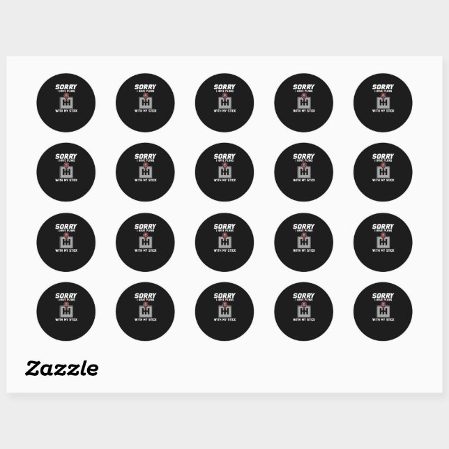 Car Gear Shift Classic Round Sticker (Sheet)