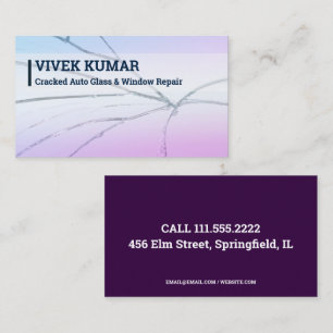 Car Glass Repair Business Card