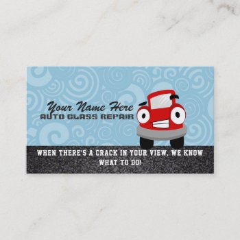Car Glass Repair Business Cards by MsRenny at Zazzle