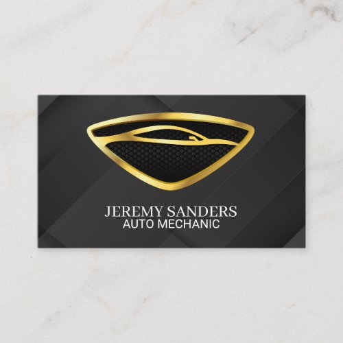 Car Gold Logo | Auto Services Business Card