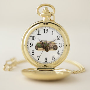 Car gold pocket watch