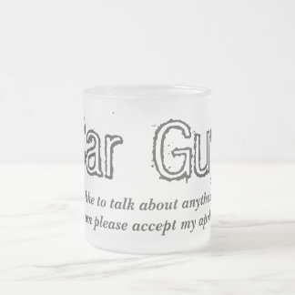 Car Guy Talk Frosted Glass Coffee Mug
