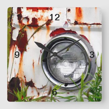 Car Headlight Wall Clock by 16creative at Zazzle