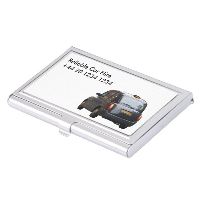 Car Hire Taxi Case For Business Cards (Front)