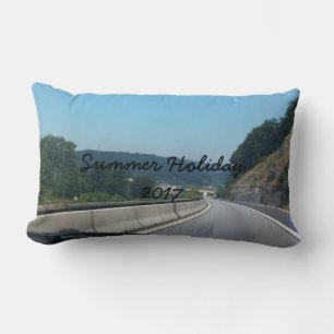 Car Holiday Mountains Europe Austria Photography Lumbar Pillow