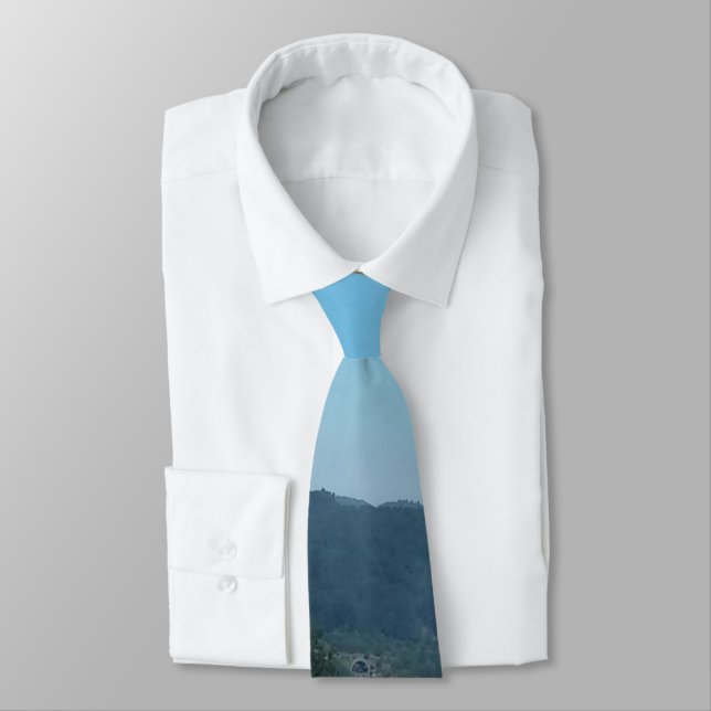 Car Holiday Mountains Europe Austria Photography Neck Tie (Tied)