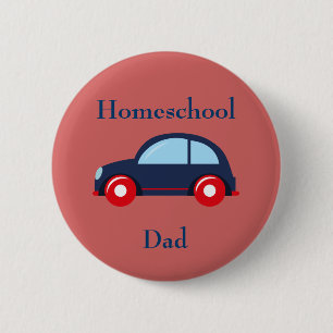 Car Homeschool Dad Button