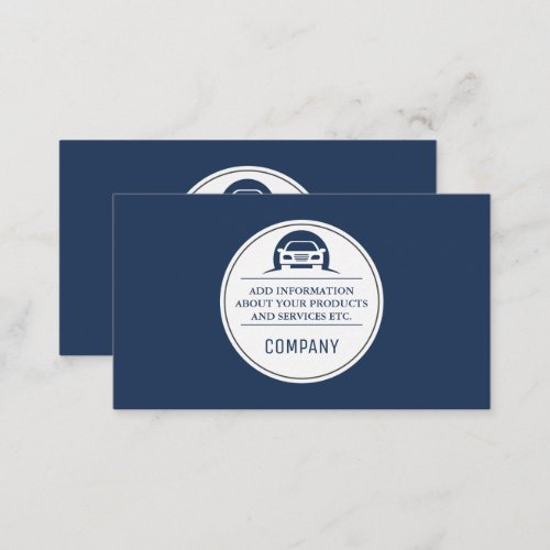 Car Icon Business Card