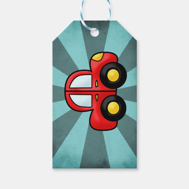 Car illustration gift tags (Front)
