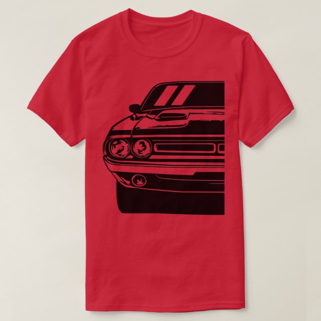 Car illustration of a 1971 Challenger RT Art Ameri T-Shirt (Design Front)