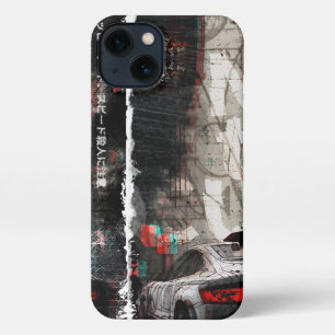 Car in Tokyo City iPhone 13 Slim Fit Case, Glossy Case