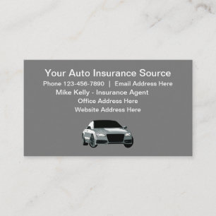 Car Insurance Agent Business Card