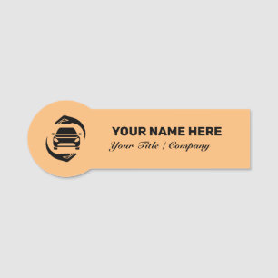 Car Insurance logo modern minimalist name tag