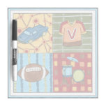 Car, Jersey, Football and Drum Kit Dry Erase Board