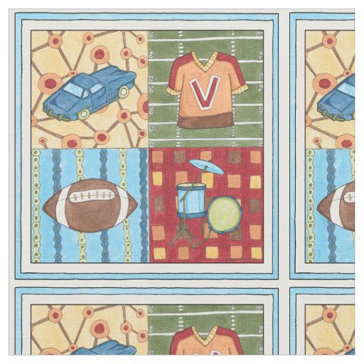 Car, Jersey, Football and Drum Kit Fabric