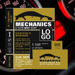 Car Logo, Auto Mechanic & Repairs Advertising Flyer<br><div class="desc">Car Logo,  Auto Mechanic & Repairs Advertising Flyers By The Business Card Store.</div>