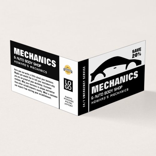 Car Logo Auto Mechanic  Repairs Detailed Business Card