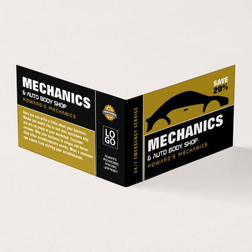 Car Logo Auto Mechanic  Repairs Detailed Business Card