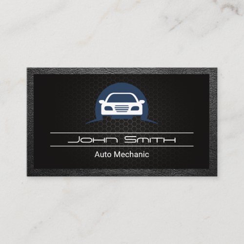 Car logo  Carbon Fiber  Leather Business Card