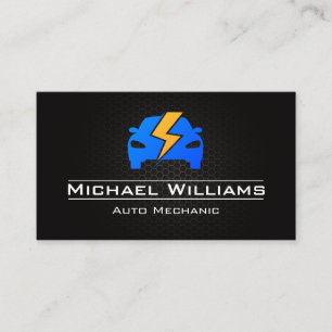 Car Logo Lightning Business Card
