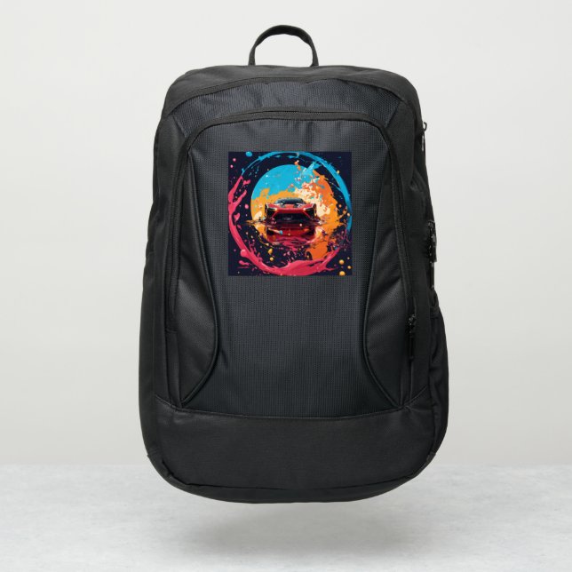 Car logo  port authority® backpack (Front)