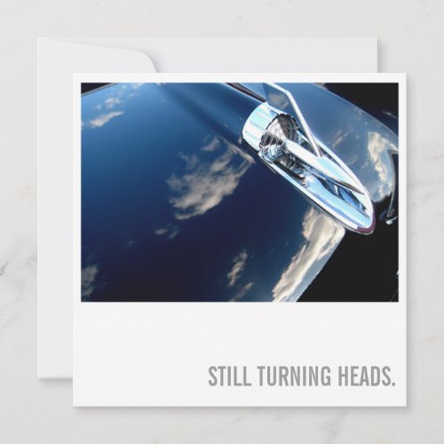 Car Lover 50th Birthday - Turning Heads Personalized Announcement