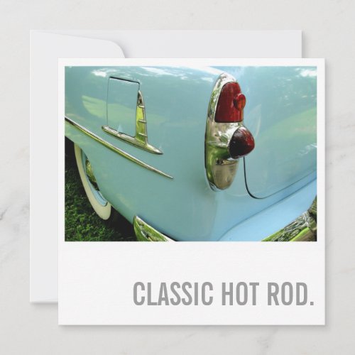 Car Lover 75th Birthday _ Hot Rod Invitation