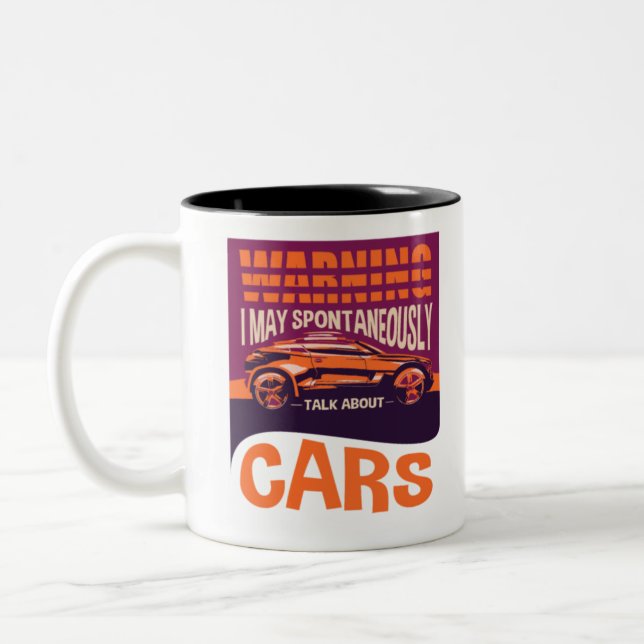 Car Lover Cars Automotive Saying Gift-fGZlK Two-Tone Coffee Mug (Left)