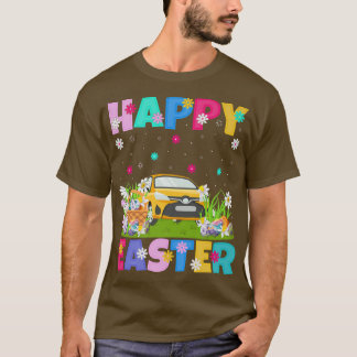 Car Lover Happy Easter Bunny Car Easter Sunday  T-Shirt