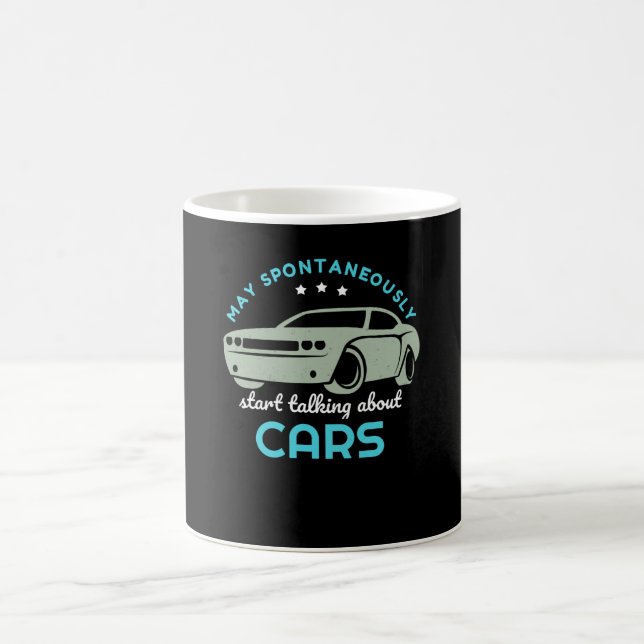 Car Lover Mechanic Talking about Cars Coffee Mug (Center)