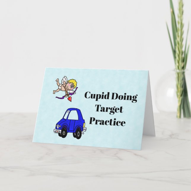 Car Lovers  Funny Valentine's Day Card (Front)